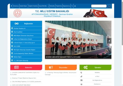 AFYONKARAHİSAR / MERKEZ - Neriman-İbrahim Küçükkurt Ortaokulu