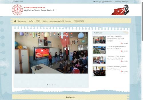 AFYONKARAHİSAR / HOCALAR - Yeşilhisar Yunus Emre İlkokulu
