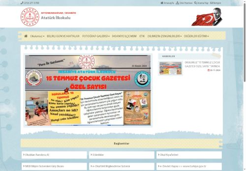 AFYONKARAHİSAR / İHSANİYE - Atatürk İlkokulu