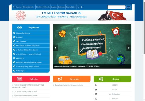 AFYONKARAHİSAR / İHSANİYE - Atatürk Ortaokulu