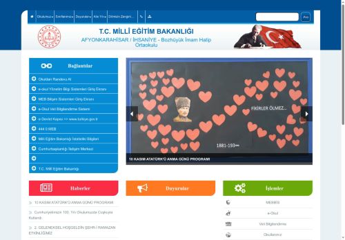 AFYONKARAHİSAR / İHSANİYE - Bozhüyük İmam Hatip Ortaokulu