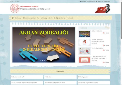 AFYONKARAHİSAR / İHSANİYE - Döğer Anadolu İmam Hatip Lisesi