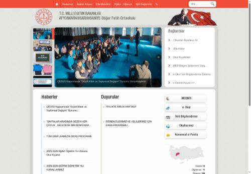 AFYONKARAHİSAR / İHSANİYE - Döğer Fatih Ortaokulu