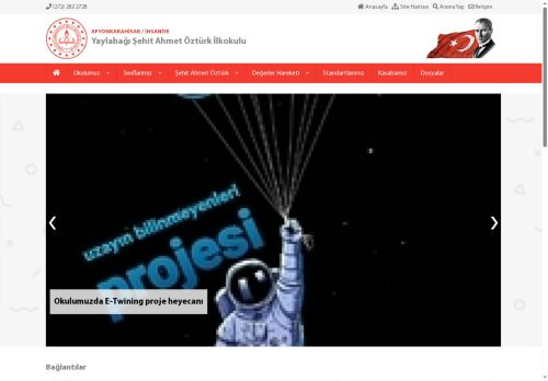 AFYONKARAHİSAR / İHSANİYE - Yaylabağı Ş?ehit Ahmet Öztürk İlkokulu