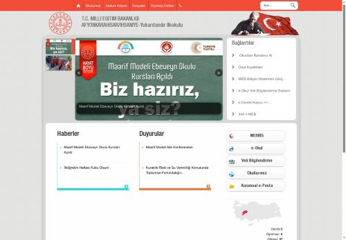 AFYONKARAHİSAR / İHSANİYE - Yukarıtandır İlkokulu