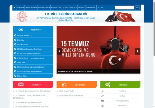 AFYONKARAHİSAR / İSCEHİSAR - İscehisar Şehit Vural Şahin İlkokulu