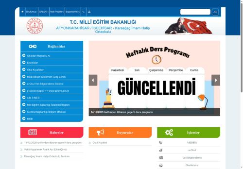 AFYONKARAHİSAR / İSCEHİSAR - Karaağaç İmam Hatip Ortaokulu