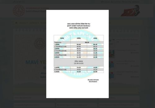 AFYONKARAHİSAR / İSCEHİSAR - Şehit Ahmet Kaplan İlkokulu