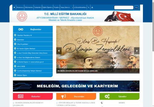 AFYONKARAHİSAR / MERKEZ - Afyonkarahisar Atatürk Mesleki ve Teknik Anadolu Lisesi