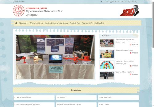 AFYONKARAHİSAR / MERKEZ - Afyonkarahisar Abdürrahim Mısri Ortaokulu