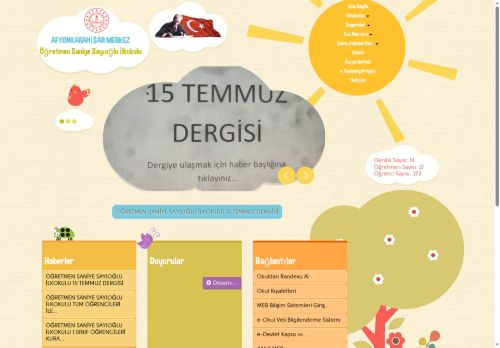 AFYONKARAHİSAR / MERKEZ - Öğretmen Saniye Sayıoğlu İlkokulu