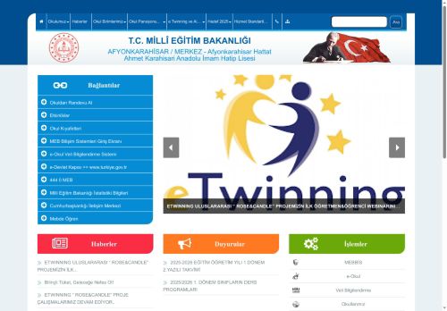 AFYONKARAHİSAR / MERKEZ - Afyonkarahisar Hattat Ahmet Karahisari Anadolu İmam Hatip Lisesi