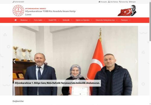 AFYONKARAHİSAR / MERKEZ - Afyonkarahisar TOBB Kız Anadolu İmam Hatip Lisesi