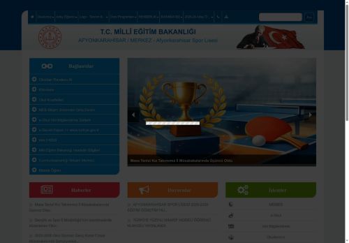 AFYONKARAHİSAR / MERKEZ - Afyonkarahisar Spor Lisesi