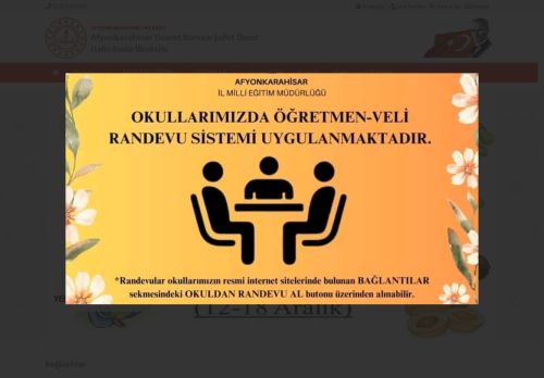 AFYONKARAHİSAR / MERKEZ - Afyonkarahisar Ticaret Borsası Ş?ehit Ömer Halisdemir İlkokulu