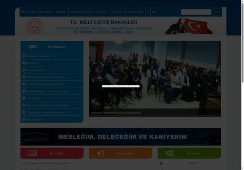 AFYONKARAHİSAR / MERKEZ - Afyonkarahisar Uydukent Kız Mesleki ve Teknik Anadolu Lisesi