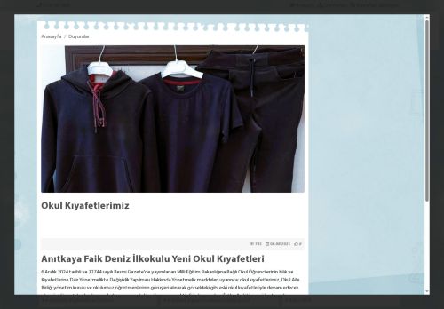 AFYONKARAHİSAR / MERKEZ - Anıtkaya Faik Deniz İlkokulu