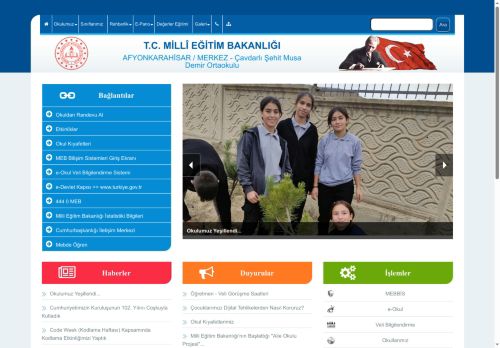 AFYONKARAHİSAR / MERKEZ - Çavdarlı Şehit Musa Demir Ortaokulu