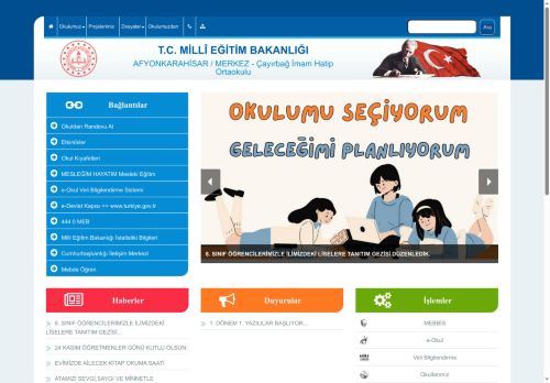 AFYONKARAHİSAR / MERKEZ - Çayırbağ İmam Hatip Ortaokulu