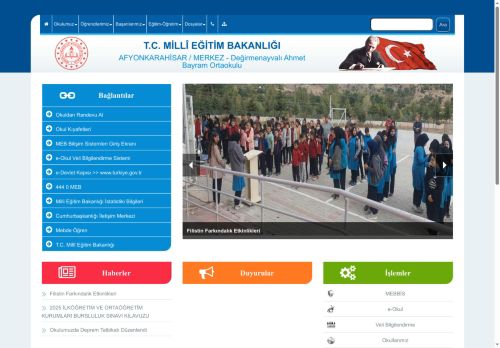 AFYONKARAHİSAR / MERKEZ - Değirmenayvalı Ahmet Bayram Ortaokulu