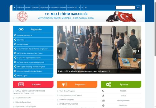 AFYONKARAHİSAR / MERKEZ - Fatih Anadolu Lisesi
