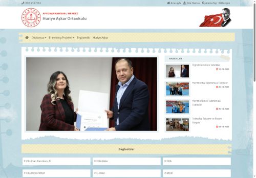 AFYONKARAHİSAR / MERKEZ - Huriye Aşkar Ortaokulu