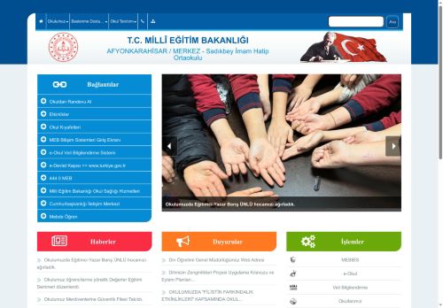 AFYONKARAHİSAR / MERKEZ - Sadıkbey İmam Hatip Ortaokulu