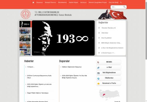 AFYONKARAHİSAR / MERKEZ - Susuz İlkokulu