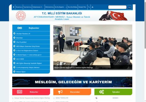 AFYONKARAHİSAR / MERKEZ - Susuz Mesleki ve Teknik Anadolu Lisesi