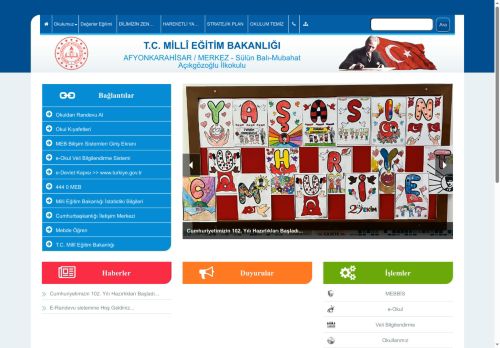 AFYONKARAHİSAR / MERKEZ - Sülün Balı-Mubahat Açıkgözoğlu İlkokulu