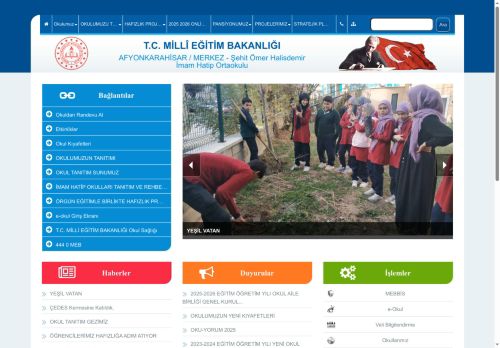 AFYONKARAHİSAR / MERKEZ - Şehit Ömer Halisdemir İmam Hatip Ortaokulu