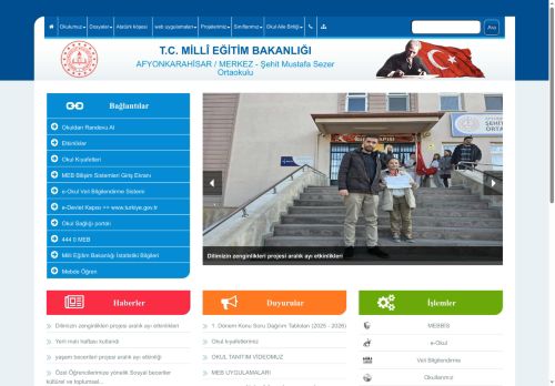 AFYONKARAHİSAR / MERKEZ - Şehit Mustafa Sezer Ortaokulu