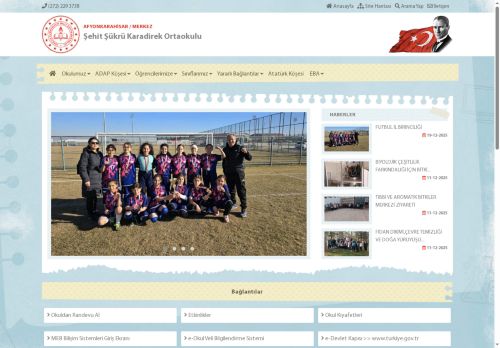 AFYONKARAHİSAR / MERKEZ - Şehit Şükrü Karadirek Ortaokulu