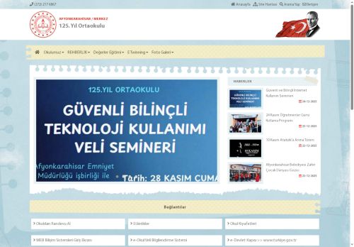 AFYONKARAHİSAR / MERKEZ - 125. Yıl Ortaokulu