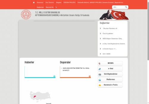 AFYONKARAHİSAR / SANDIKLI - Aktürkler İmam Hatip Ortaokulu