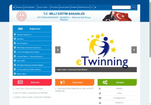 AFYONKARAHİSAR / SANDIKLI - Mehmet Akif Ersoy İlkokulu
