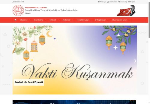AFYONKARAHİSAR / SANDIKLI - Sandıklı Hisar Ticaret Mesleki ve Teknik Anadolu Lisesi