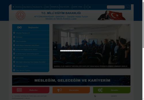 AFYONKARAHİSAR / SANDIKLI - Sandıklı Hüdai Turizm Mesleki ve Teknik Anadolu Lisesi