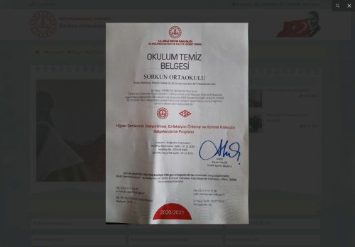 AFYONKARAHİSAR / SANDIKLI - Sorkun Ortaokulu