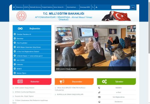 AFYONKARAHİSAR / SİNANPAŞA - Ahmet Mesut Yılmaz Ortaokulu