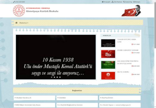 AFYONKARAHİSAR / SİNANPAŞA - Ahmetpaşa Atatürk İlkokulu