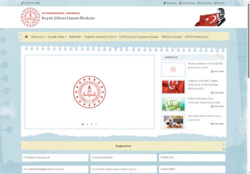 AFYONKARAHİSAR / SİNANPAŞA - Boyalı Şöhret Hanım İlkokulu