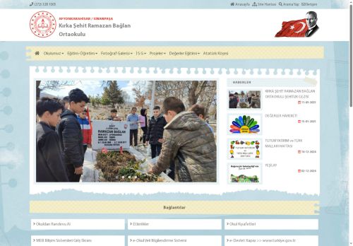 AFYONKARAHİSAR / SİNANPAŞA - Kırka Şehit Ramazan Bağlan Ortaokulu