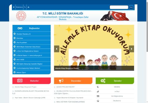 AFYONKARAHİSAR / SİNANPAŞA - Tınaztepe Zafer İlkokulu