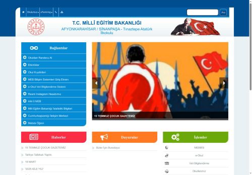 AFYONKARAHİSAR / SİNANPAŞA - Tınaztepe Atatürk İlkokulu