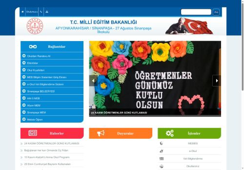 AFYONKARAHİSAR / SİNANPAŞA - 27 Ağustos Sinanpaşa İlkokulu