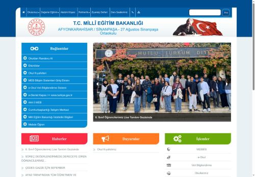 AFYONKARAHİSAR / SİNANPAŞA - 27 Ağustos Sinanpaşa Ortaokulu