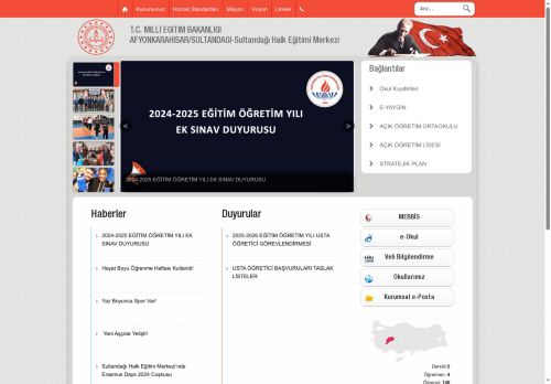 AFYONKARAHİSAR / SULTANDAĞI - Sultandağı Halk Eğitimi Merkezi