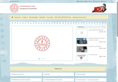 AFYONKARAHİSAR / ŞUHUT - Gazipaşa Ortaokulu