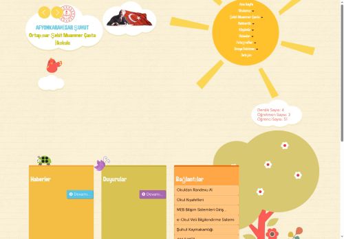 AFYONKARAHİSAR / Ş?UHUT - Ortapınar Ş?ehit Muammer Çanta İlkokulu